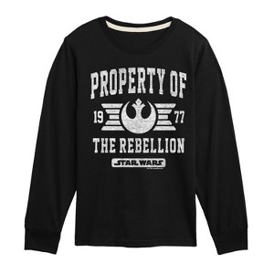 Boys' - Star Wars - Property Of Rebellion Long Sleeve Graphic T-Shirt - 1 of 4