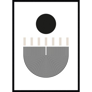 30" x 41" All Rise by Simon West Framed Wall Art Print Black - Amanti Art: Modern Abstract Lithograph, Wood Composite Frame - 1 of 4