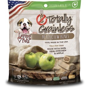 Loving Pets Totally Grainless Medium Chicken & Apple Chewy Bones (6 oz Pack) - 1 of 1