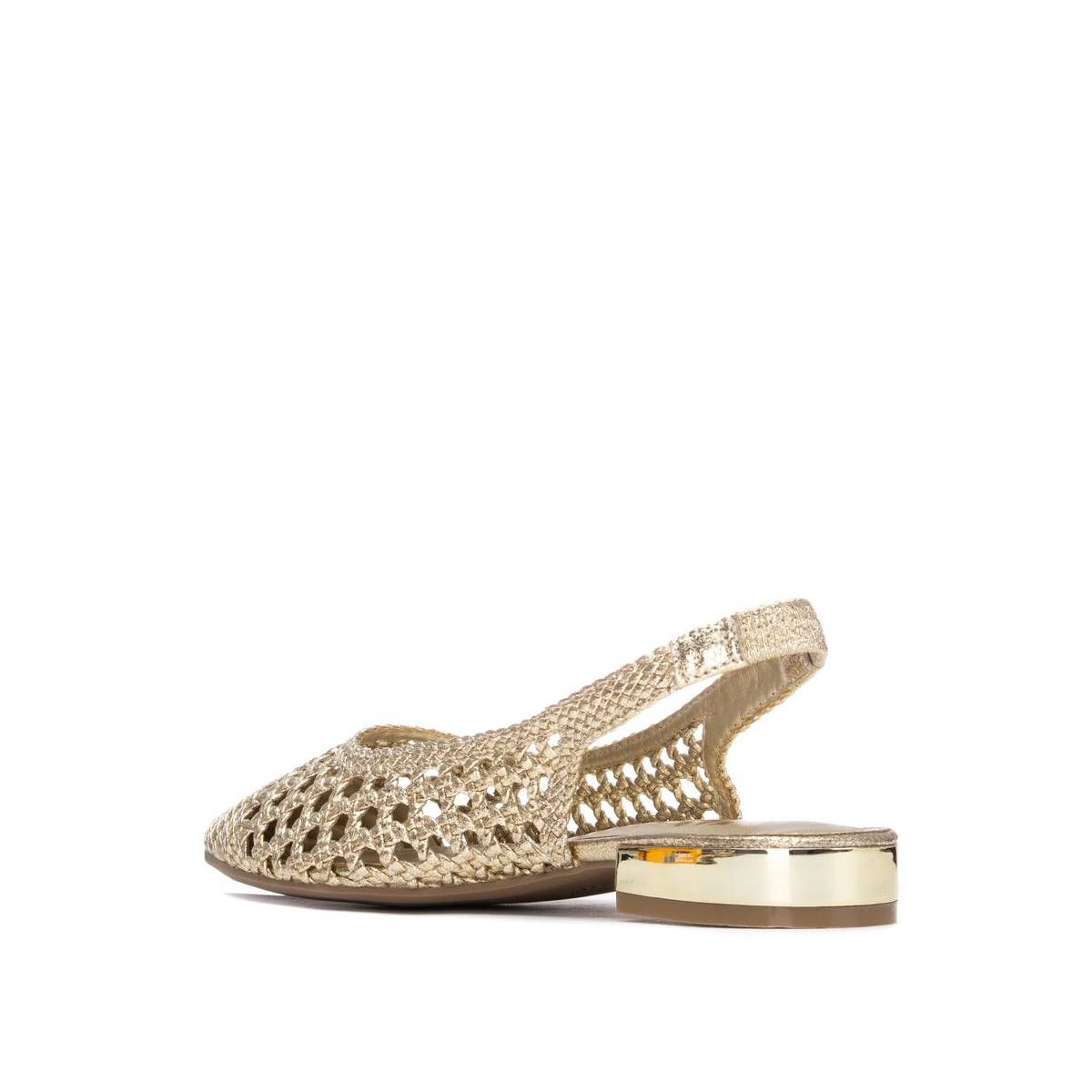 Обувь XTI Women's Slingback Braided Flats 145300 Gold 5.5 — фото 3
