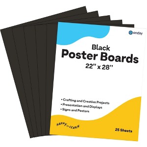 Poster Board Lightweight Craft Backing Boards for Presentations Office Sign Blank Painting Board Smooth Surface Poster Sheets for School - 1 of 4