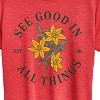 Women's - Instant Message - See Good In All Things Short Sleeve Graphic T-Shirt - 2 of 4
