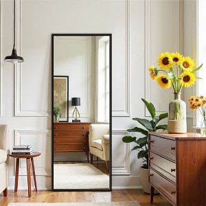56" x 19" Aluminum Alloy Frame Full Length Mirror, Standing Hanging or Leaning Wall Floor Mirror for Bedroom Living Room Dressing Room - 1 of 4