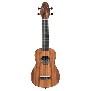 Ortega Guitars Keiki Exotic Wood Series Soprano Ukulele Pack - Icludes: Tuner, Picks, Strap & Tote Bag - 1 of 2