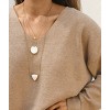 sanctuaire Florette Pearlescent Pendant Necklace Gold - 2 of 2