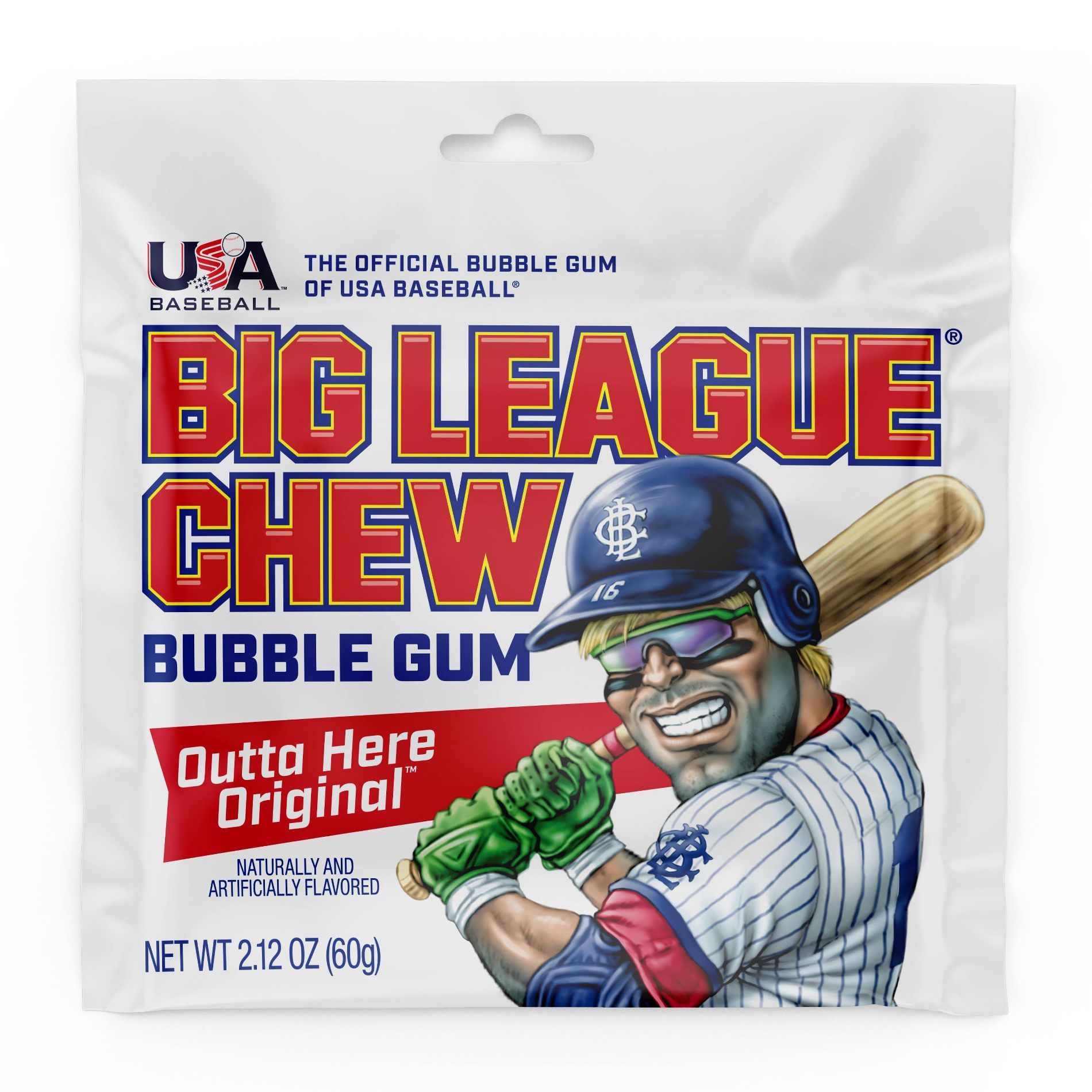 Big League Chew Original Chewing Gum Candy - 2.12oz