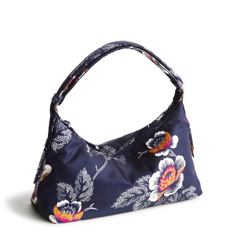 Vera Bradley Women's Nylon Roxbury Crescent Shoulder Bag Seurat Floral