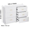 Dresser for Bedroom with 6 Drawers, Modern Closet Dressers Chest of Drawers with Metal Handle, Wooden Dresser Organizer - 3 of 4