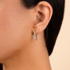 SHINE by Sterling Forever Nadia CZ & Pearl Threader Earrings - 2 of 4
