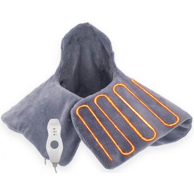 5 Star Super Deals Electric Neck and Shoulder Heating Pad - Dry Or Moist Heat Therapy - Therapeutic Pain Relief Tense Muscles and Stress