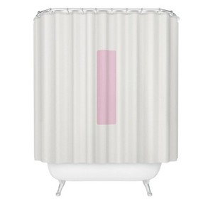Deny Designs April Lane Art Block Monogram Shower Curtain - 1 of 3