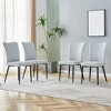 4Pcs Dining Chairs, Modern Minimalist Upholstered Dining Chairs With Backrest And Metal Legs, Kitchen Dining Room Chairs - 2 of 4