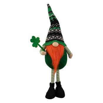 Northlight 20" Green Leprechaun Boy Gnome Standing St Patrick's Day Figure