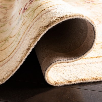 Empire Beige and Light Gold Hand-Tufted Wool 6' x 9' Area Rug