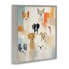Stupell Industries Modern Dog Collage Framed Giclee Art, Gray, 24" x 24" - 2 of 4