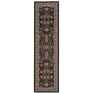 Oriental Weavers Ariana 2'7" x 9'4" Machine Woven Runner Rug in Black - 1 of 3