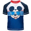 Disney Mickey Mouse Surfboard UPF 50+ Rash Guard shirt & Swim Trunks Outfit Set Toddler - 4 of 4