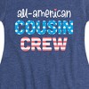 Girls' - Instant Message - All American Cousin Crew Fit & Flair Cap Sleeve Graphic Dress - 2 of 4