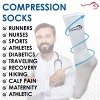Bison Life Over The Calf Graduated Compression Socks for Women & Men, Anti-fatigue (15-20 mm/Hg),  5 Pairs - 4 of 4