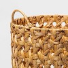 Woven Natural Decorative Cane Pattern Small Basket - Threshold™