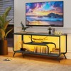 KTMBDW TV Stand for TVs up to 55 Inch, Entertainment Center with Open Storage Shelves, TV Media Console Table for Living Room, Bedroom, Rustic Brown - 4 of 4