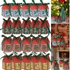Christmas gift box with ribbon box paper, dry Christmas party gift supplies, used for packaging cookies, candies, etc - 4 of 4