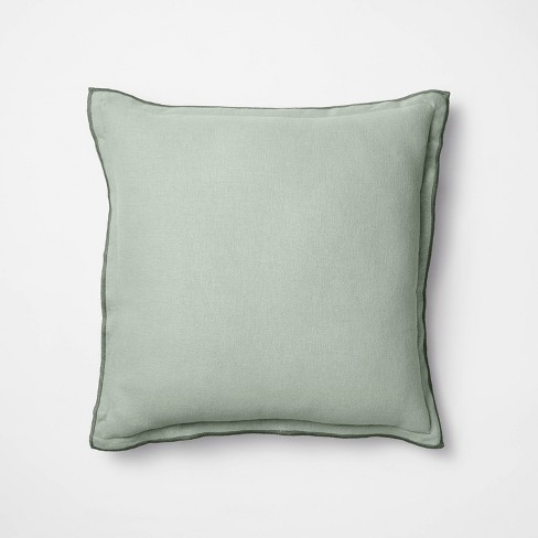 Modern Tufted Square Throw Pillow Summer Wheat - Threshold™