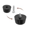 Unique Bargains Non-Slip Rubber Bumper Feet with Stainless Steel Washer Screws - 4 of 4