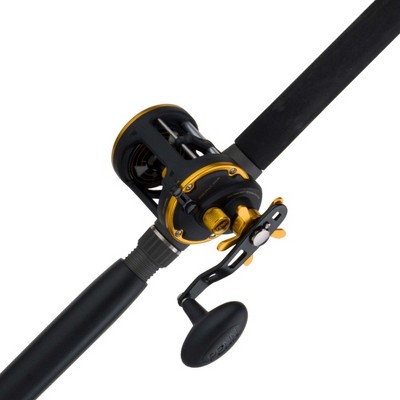 Photo 1 of Penn SQL30LW2050C66 Squall Levelwind Lightweight Saltwater Trolling Fishing Reel & 6.5 Foot Rod Combo, Black & Gold