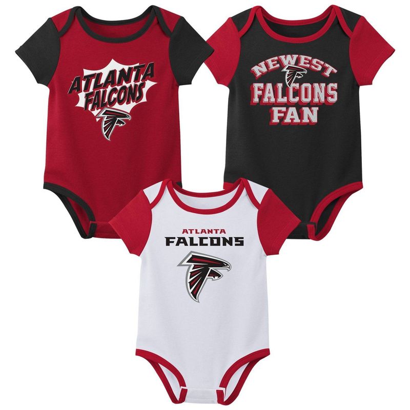 NFL Atlanta Falcons Infant Boys&#39; 3pk Bodysuit, 1 of 5