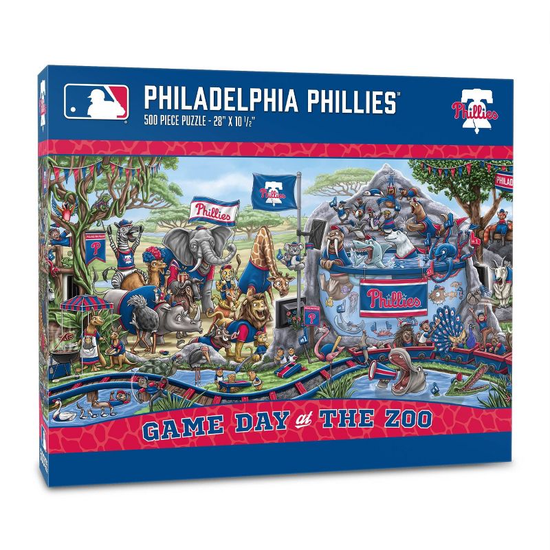 MLB Philadelphia Phillies Game Day at the Zoo Jigsaw Puzzle - 500pc, 1 of 4