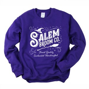 Simply Sage Market Women's Graphic Sweatshirt Retro Salem Broom Co - 1 of 4