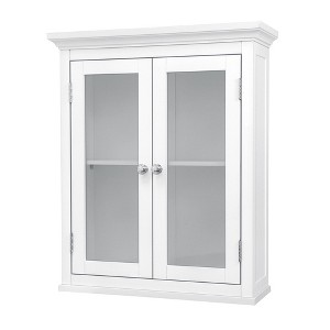 Teamson Home 20" x 24" 2- Door Removable Wall Cabinet, White - 1 of 4