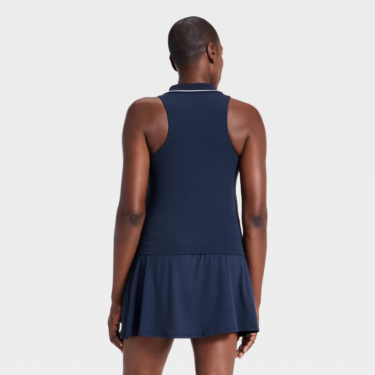 Women's Everyday Soft Tipped Scallop Polo Support Tank Top - All In Motion™ - thumbnail 5