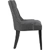 Modway Regent Dining Side Chair Fabric Set of 2 - Gray - 4 of 4