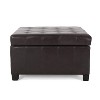 Sapphtopaz Modern Ottoman Wood Footstools with Thick Cushion and Wood Legs Small Vanity Stool for Bedroom, Living Room, Entryway - 4 of 4