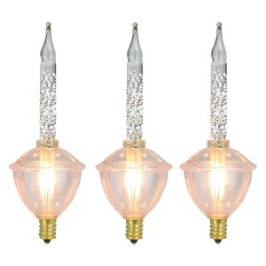 Northlight Pack of 3 Clear C7 Retro Bubble Light Replacement Christmas Bulbs - 1 of 2