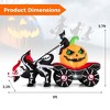 Costway 9 FT Long Halloween Inflatable Decoration Grim Reaper Driving Pumpkin Carriage - 3 of 4