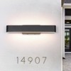 Rennnsan Cymira 23" W Hardwired Rectangle Industrial LED Dimmable Black Wall Sconce in Arc Corner - 2 of 4