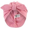Hudson Baby Baby Girl Turban Cotton Headwraps, Pink Feather, One Size - 4 of 4