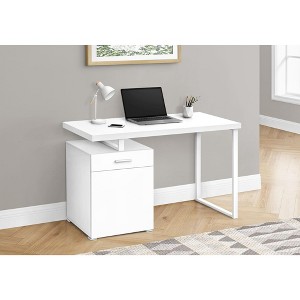 Sapphtopaz Modern Home Office Desks Computer Desk with Storage Drawers Writing Desk Gaming Desk Office Desk for Home Office - 1 of 4