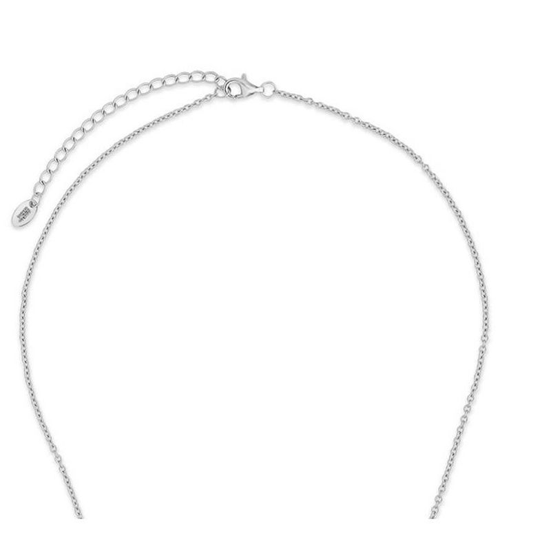 SHINE by Sterling Forever Sterling Silver Mini Bar Pendant Necklace, 5 of 6