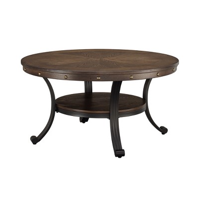 Angelo Cocktail Table Oak Finish - Powell Company