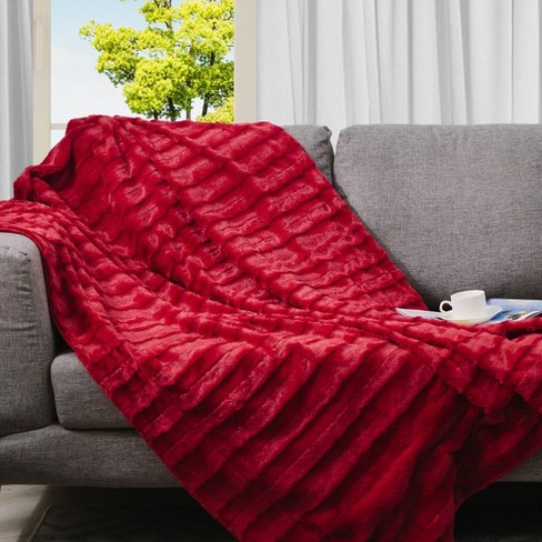 Cheer collection faux fur throw hot sale