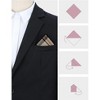 INSPIRE CHIC Men's Checkered Pocket Squares Cotton Traditional Plaid Handkerchiefs 1 Pc - 3 of 4