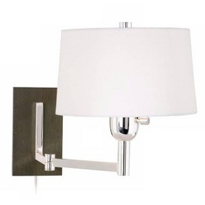 Robert Abbey Wonton Collection Silver Plug-In Swing Arm - 1 of 1