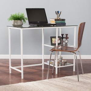 NicBex Home Office Desk Modern Executive Desk with 2 Cabinets and 3 Drawers for Office, Study - 1 of 4