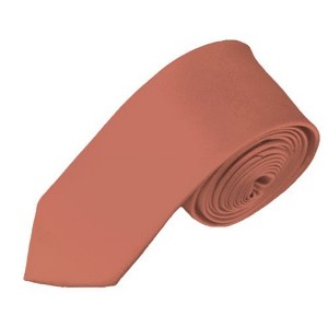 Men's Solid Color Skinny 2 Inch Wide And 57 Inch Long Neckties - 1 of 4