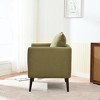 Anybear Modern Fabric Accent Chair, Upholstered Armchair for Living Room - 2 of 4