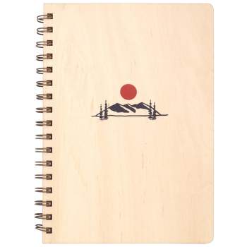 Denik 130 Sheet College Ruled Journal 8.75"x6.125" Spiral Hardcover Mountain Sunset
